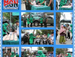 Kodim 0104/Aceh Timur Berbagi Takjil Gratis di Depan Asrama Hanura Selama Bulan Suci Ramadhan