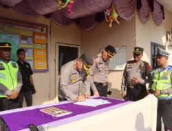 Sambut Arus Mudik Lebaran, Kapolres Langkat Cek Pos Yan Operasi Ketupat Toba 2024