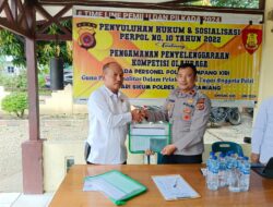 Polres Aceh Tamiang Laksanakan Penyuluhan hukum Di Polsek Simpang Kiri