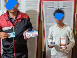 Dua Warga Aceh Tengah Ditangkap Polisi Saat Main Judi Online