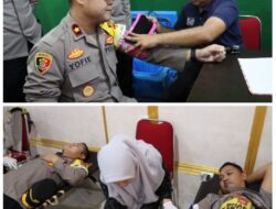 Polres Aceh Tengah Gelar Bakti Kesehatan Donor Darah