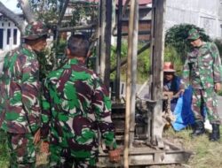 Bakti TNI Untuk Rakyat, Satgas TMMD Kodim 0106 Bangun Sumur Bor di Kampung Kemenyen