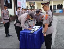 Wakapolres Aceh Tengah Diganti, Kapolres Pimpin Serah Terima Jabatan