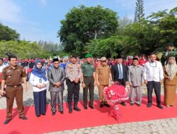 Mewakili Kapolres, Kasat Samapta Hadiri Upacara Pembukaan Pencanangan Gerakan Pembagian 10 Juta Bendera Merah Putih