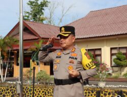 Kapolres Aceh Tamiang Pimpin Apel Gelar Pasukan Operasi Lilin Seulawah 2024, Pengamanan Nataru
