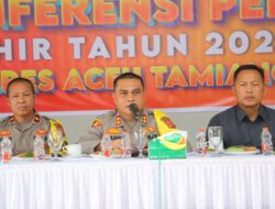 Polres Aceh Tamiang Gelar Konferensi Pers Jelang Akhir Tahun 2024