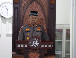 Safari Subuh, Rabu Berkah di Masjid Babut Taubah, Wakapolres Aceh Tengah Sampaikan Bahaya Narkoba dan Perjudian.