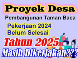 Terkait Pembangunan Taman Baca TA. 2024 Belum Selesai, Ini Komentar Camat Kejuruan Muda