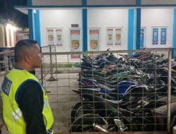 Polres Aceh Tengah Kembali Amankan 15 Sepeda Motor Knalpot Brong Dalam Razia Malam