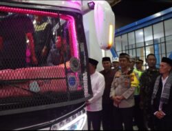 Kapolres Aceh Tengah Bersama Forkopimda Serta Unsur Terkait Lakukan Audit dan Inspeksi Keselamatan Kenderaan AKAP dan AKDP Jelang Lebaran.