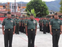 Komandan Kodim 0106/Aceh Tengah Pimpin Langsung Kenaikan Pangkat dan Pindah Satuan
