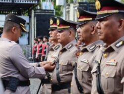 Kapolres Aceh Tengah Pimpin Sertijab Dua Kasat dan Enam Kapolsek
