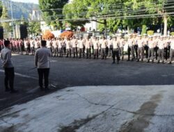 Polres Aceh Tengah Gelar Apel Siaga Peringatan Hari Buruh Internasional.