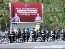 Polres Bener Meriah Bentuk TIM Anti Premanisme
