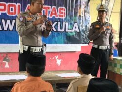 Saweu Sikula, Kasat Lantas Polres Aceh Tengah Sosialisasikan Tertib Berlalu Lintas Sejak Dini di MIS Ujung Temetas