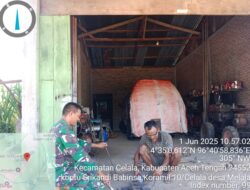 Babinsa Komunikasi Sosial (Komsos) dengan Warga Binaan.