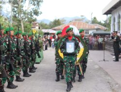 Penghormatan Terakhir, Dandim 0106/Aceh Tengah Pimpin Upacara Pemakaman (Alm) Sertu Jajat Sudrajat
