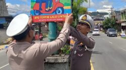 Tekan Angka Kecelakaan, Satlantas Polres Aceh Tengah Pasang Baliho dan Spanduk Himbauan di Sejumlah Titik Strategis