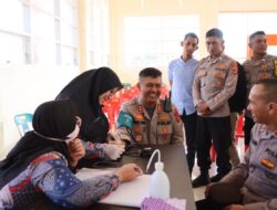 Sambut Hari Bhayangkara ke – 79, Polres Aceh Tengah, Bhayangkari dan TNI Gelar Donor Darah