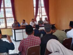 Camat Celala dan Forum Reje Sekecamatan Celala Serta Kepala Sekolah Gelar Musyawarah Persiapan HUT RI KE-80