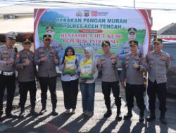 Sambut HUT RI Ke-80, Polres Aceh Tengah Gelar Gerakan Pangan Murah, 10 Ton Beras SPHP Disalurkan