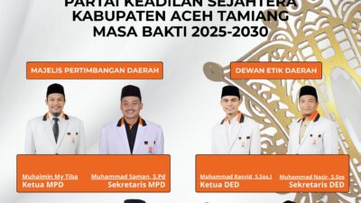 Dedi Suriansah, MA. Tampil Mantap Sebagai Ketua DPD PKS Aceh Tamiang, Didampingi Syahrul S.H. Sebagai Sekretaris